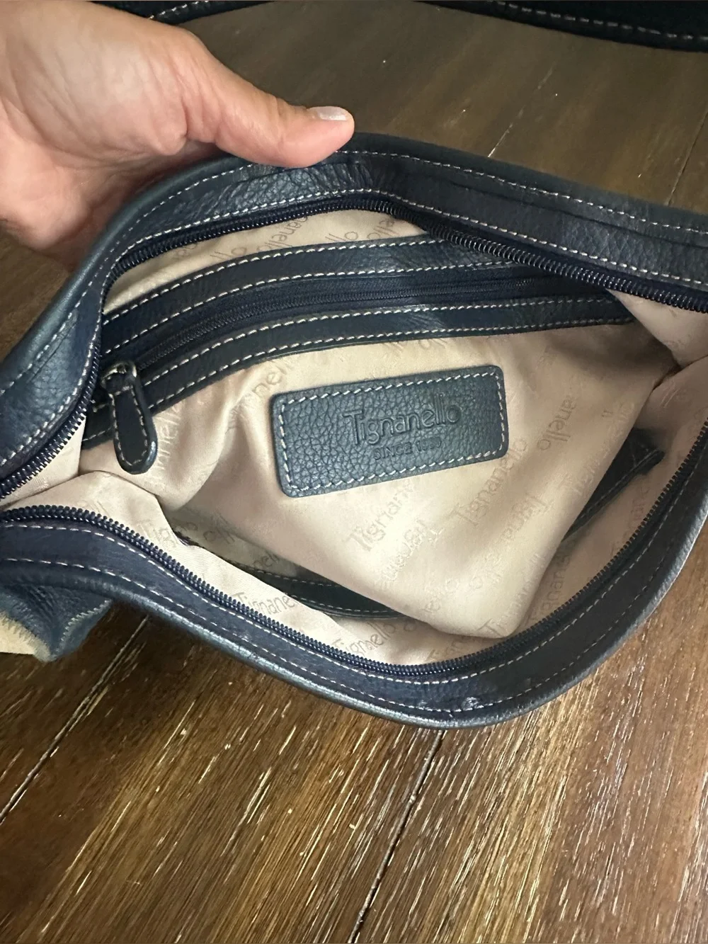 Tignanello patchwork hobo bag